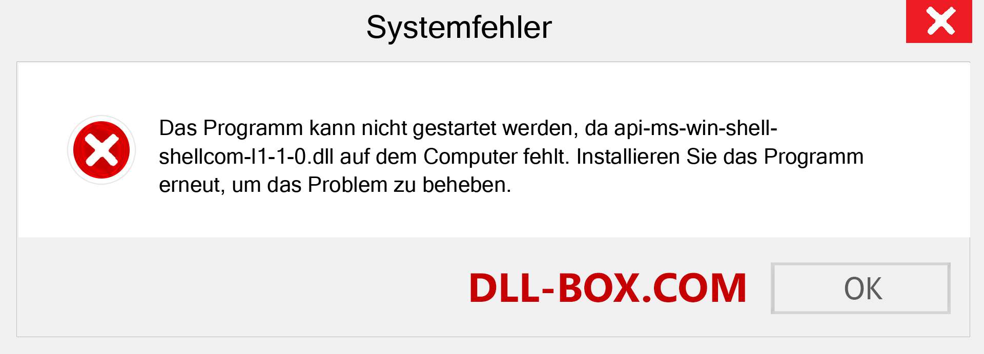 api-ms-win-shell-shellcom-l1-1-0.dll-Datei fehlt?. Download für Windows 7, 8, 10 - Fix api-ms-win-shell-shellcom-l1-1-0 dll Missing Error unter Windows, Fotos, Bildern